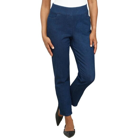 Alfred Dunner Pants - Alfred Dunner Women Size 10P Petite Super Stretch Mid-Rise Jeans Denim Pants NEW